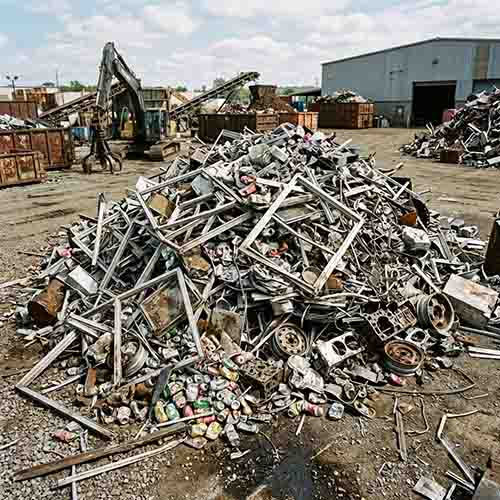 professional metal recycling line used to process aluminum waste.jpg